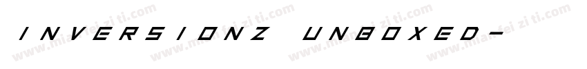 Inversionz Unboxed字体转换
